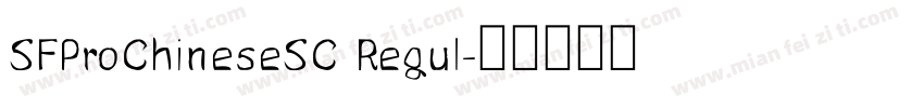 SFProChineseSC Regul字体转换